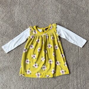 Tea Collection Yellow Floral Kids Dress
